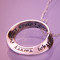 Karma Sterling Silver Necklace - Inspirational Jewelry Photo