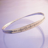 Shakespeare Sonnet Sterling Silver Bracelet - Inspirational Jewelry Photo