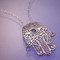 Hamsa Sterling Silver Necklace - Inspirational Jewelry Photo