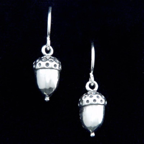 Acorn Sterling Silver Earrings - Inspirational Jewelry Photo