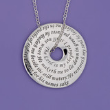 23rd Psalm Sterling Silver Necklace - Inspirational Jewelry Photo