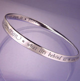 What Lies Within Sterling Silver Bracelet - Inspirational Jewelry Photo