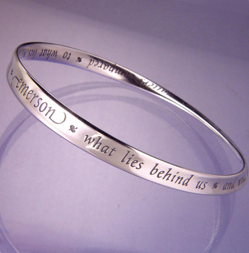 What Lies Within Sterling Silver Bracelet - Inspirational Jewelry Photo