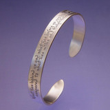 What Lies Within Sterling Silver Cuff - Inspirational Jewelry Photo