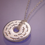 What Lies Within Sterling Silver Necklace - Inspirational Jewelry Photo