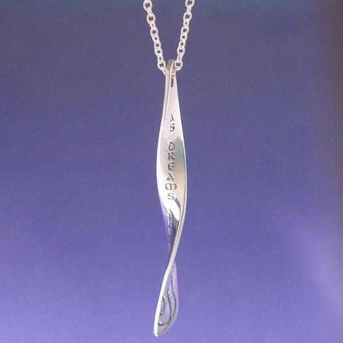 We Are Such Stuff Sterling Silver Necklace - Inspirational Jewelry Photo