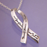 Strong Women Sterling Silver Necklace - Inspirational Jewelry Photo