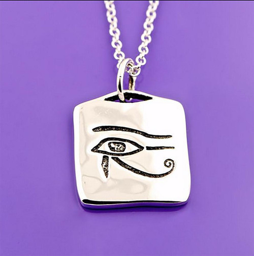 Eye of Horus Sterling Silver Necklace - Inspirational Jewelry Photo