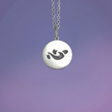Heart "Xin" Sterling Silver Necklace - Inspirational Jewelry Photo