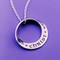 I Can Do All Things Mobius Sterling Silver Necklace - Inspirational Jewelry Photo