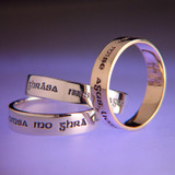 Gaelic: I Am My Beloved's Sterling Silver Ring - Inspirational Jewelry Photo