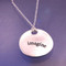 Imagine Sterling Silver Necklace - Inspirational Jewelry Photo
