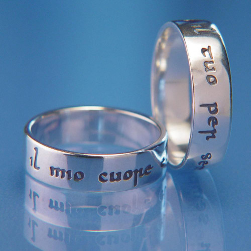 Italian: Yours Forever Sterling Silver Ring - Inspirational Jewelry Photo