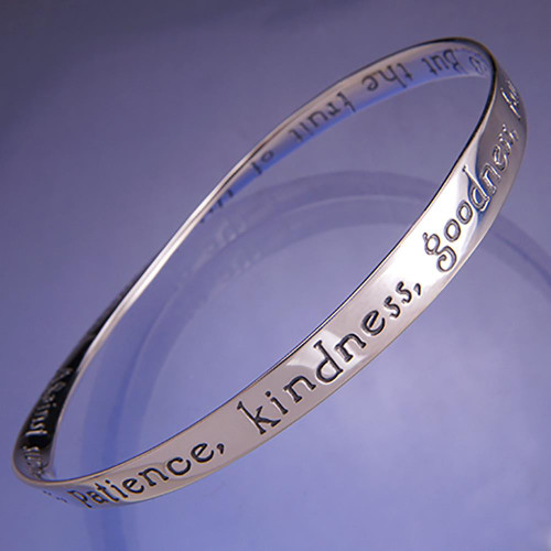 Fruit of the Spirit Sterling Silver Bracelet - Inspirational Jewelry Photo