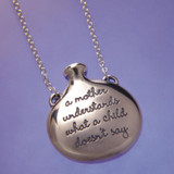 A Mother Understands Sterling Silver Necklace - Inspirational Jewelry Photo