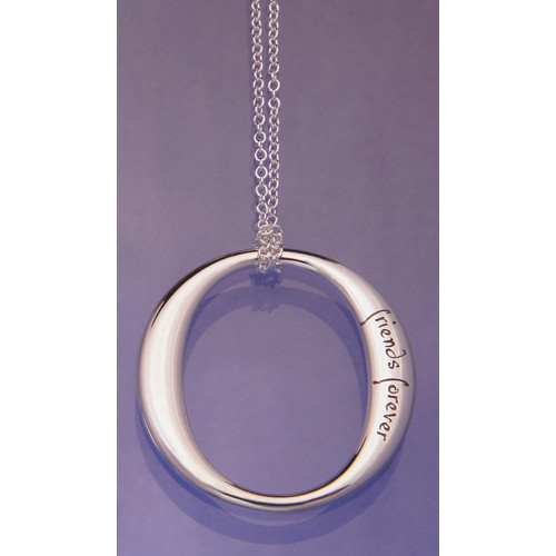 Friends Forever, Forever Friends Sterling Silver Necklace - Inspirational Jewelry Photo