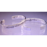 Seek And Find Sterling Silver Cuff - Inspirational Jewelry Photo