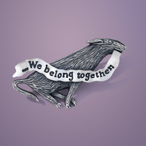 We Belong Together Sterling Silver Pin - Inspirational Jewelry Photo