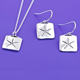 Egyptian Star Sterling Silver Earrings - Inspirational Jewelry Photo