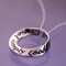Thoreau's Advice Small Sterling Silver Necklace - Inspirational Jewelry Photo