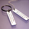 Live The Life You've Imagined Sterling Silver Key Chain - Inspirational Jewelry Photo