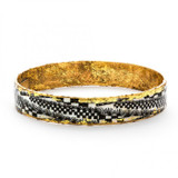 Black Checkers Bangle - Museum Jewelry - Museum Company Photo