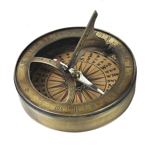 18th C. Sundial & Compass - Photo Museum Store Company
