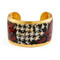 Houndstooth Black,White & Red Cuff - Museum Jewelry - Museum Company Photo
