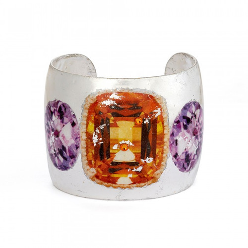Citrine and Amethyst Cuff - Silver - Museum Jewelry - Museum Company Photo