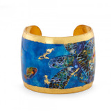 Blue Mosaic Sea Turtles Cuff - Museum Jewelry - Museum Company Photo