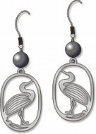 Egret Earrings - Photo Museum Store Company