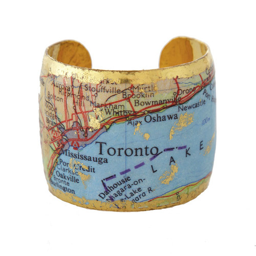 Toronto Map Cuff - Museum Jewelry - Museum Company Photo