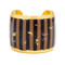 Taupe & Black Stripes Cuff - Museum Jewelry - Museum Company Photo