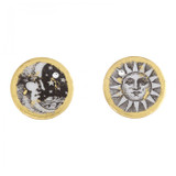 Sun and Moon Stud Earrings - 1" - Museum Jewelry - Museum Company Photo