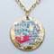 Titanic Single Sided Map Pendant - Museum Jewelry - Museum Company Photo