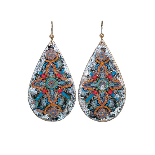 Charlemagne Teardrop Earrings - Silver - Museum Jewelry - Museum Company Photo