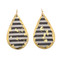 Black & White Teardrop Earrings - Museum Jewelry - Museum Company Photo