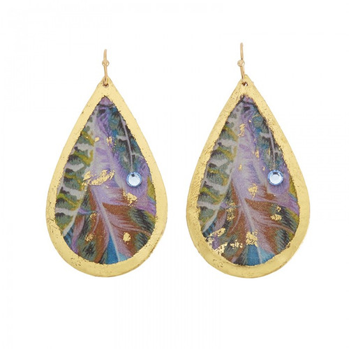 Birds of a Feather Teardrop Earrings - Museum Jewelry - Museum Company Photo