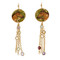 Raj Horse Disc Earrings w/ Semi-Precious Chain - Museum Jewelry - Museum Company Photo