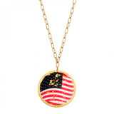 Ol' Glory 2 in Disc Necklace - Museum Jewelry - Museum Company Photo