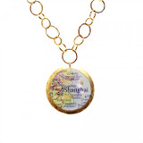 Shanghai/Vancouver Double-Sided Map Pendant - Museum Jewelry - Museum Company Photo
