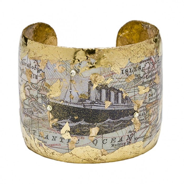 Titanic Map Cuff - Museum Jewelry