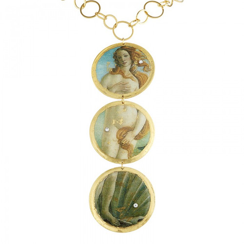 Botticelli Venus 3 Part Necklace - Museum Jewelry - Museum Company Photo