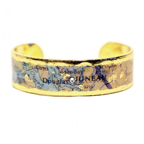 Juneau Map Cuff - Museum Jewelry - Museum Company Photo