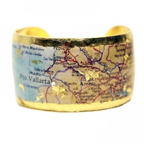 Puerto Vallarta Map Cuff - Museum Jewelry