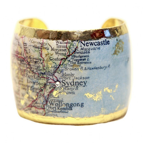 Sydney Map Cuff - Museum Jewelry - Museum Company Photo