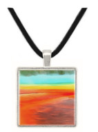 Geological Abstract Pendant - Colors Grand Prismatic Spring, Yellowstone - Museum Store Company Photo