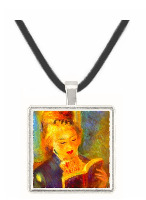 A reading girl1 by Renoir -  Museum Exhibit Pendant - Museum Company Photo