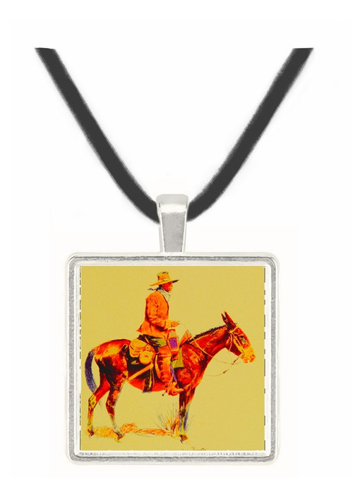 An Army Packer - Frederic Remington -  Museum Exhibit Pendant - Museum Company Photo