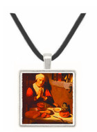 An Old Woman Praying - Nicolaes Maes -  Museum Exhibit Pendant - Museum Company Photo